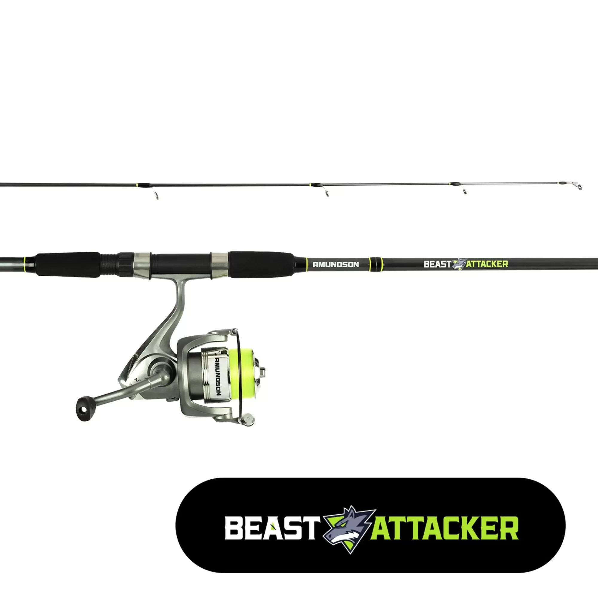 Amundson Combos^Beast Attacker 2-pc Spinning Rod & Reel Combo