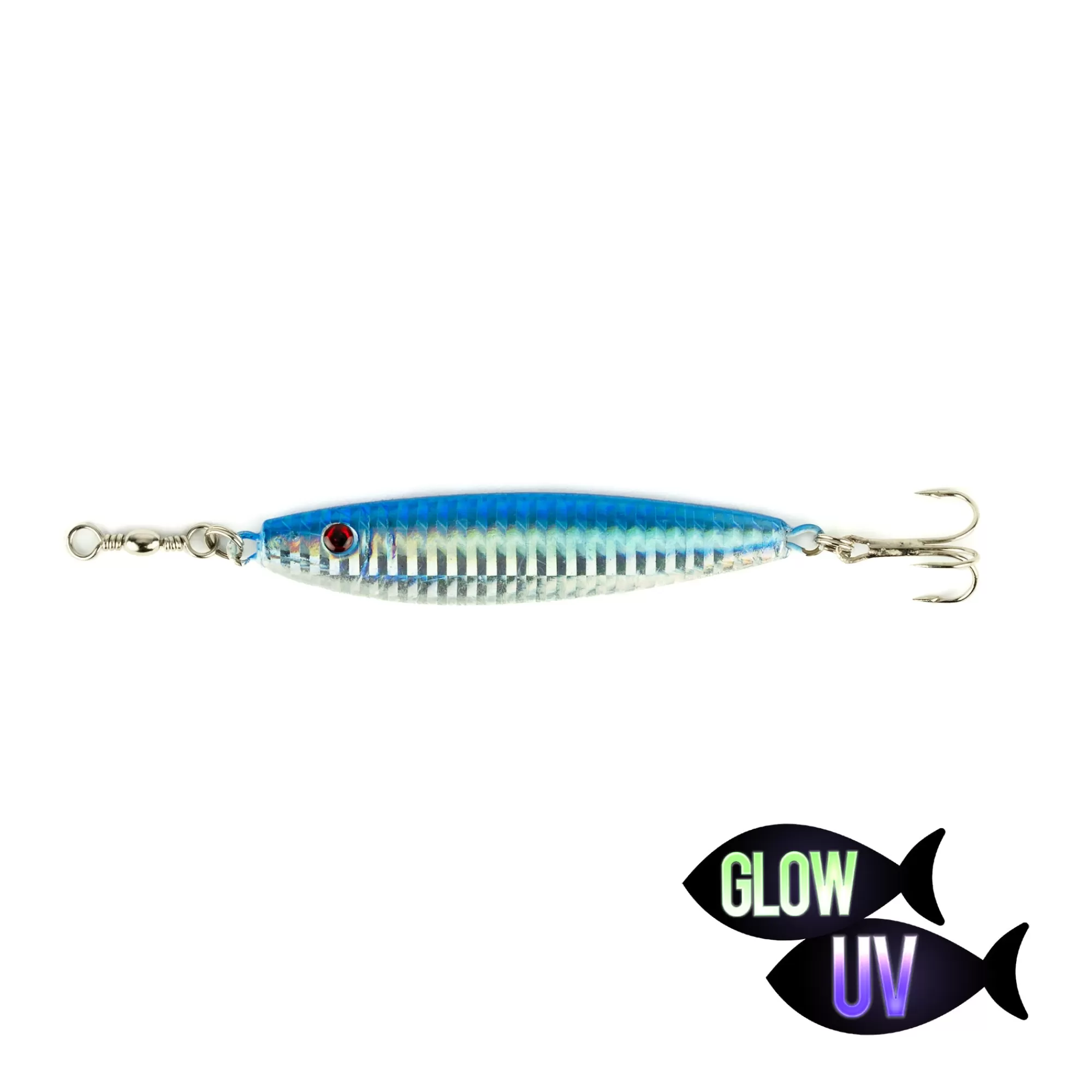 Amundson Freshwater^GLOW & UV Bendable Minnow Jigging Spoons