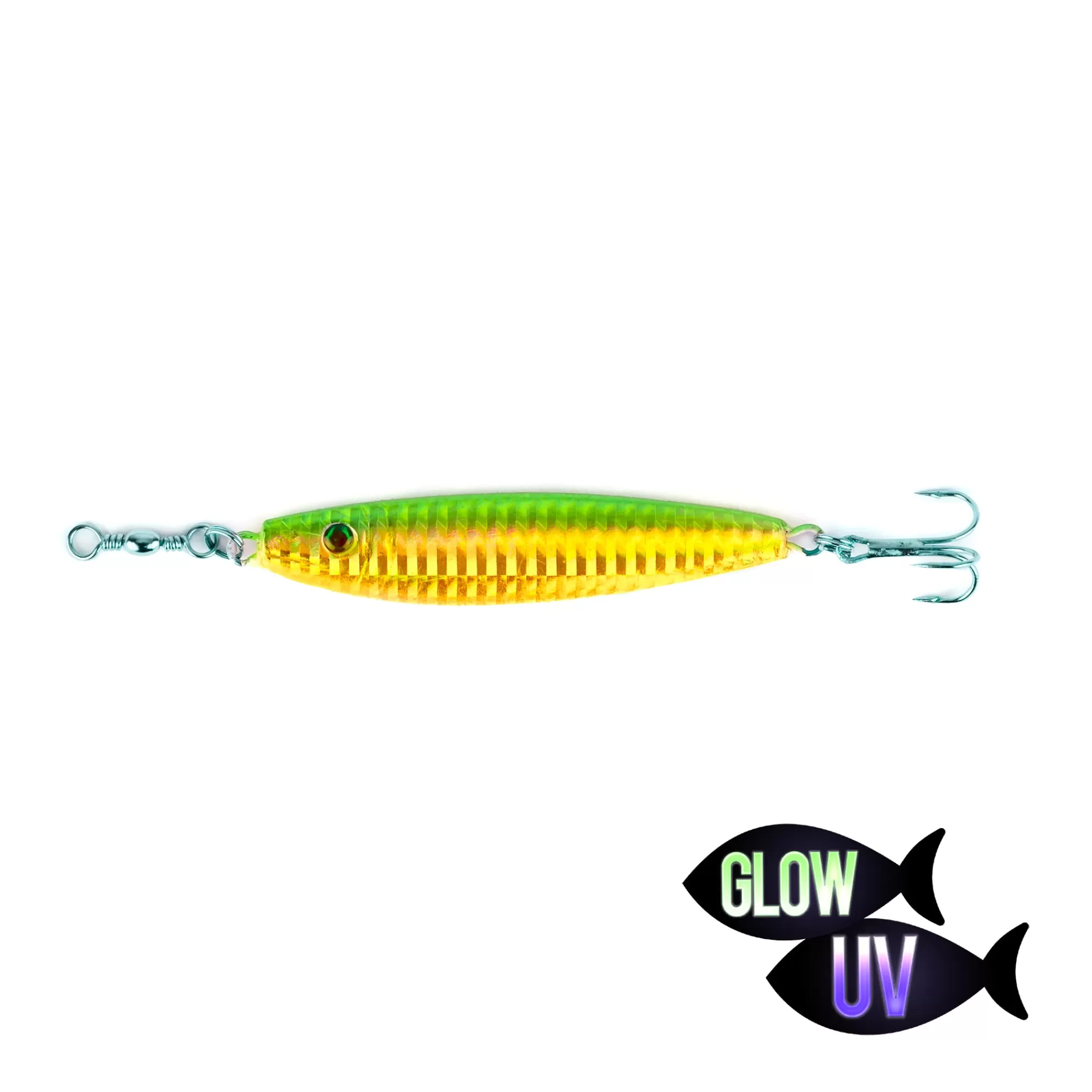 Amundson Freshwater^GLOW & UV Bendable Minnow Jigging Spoons