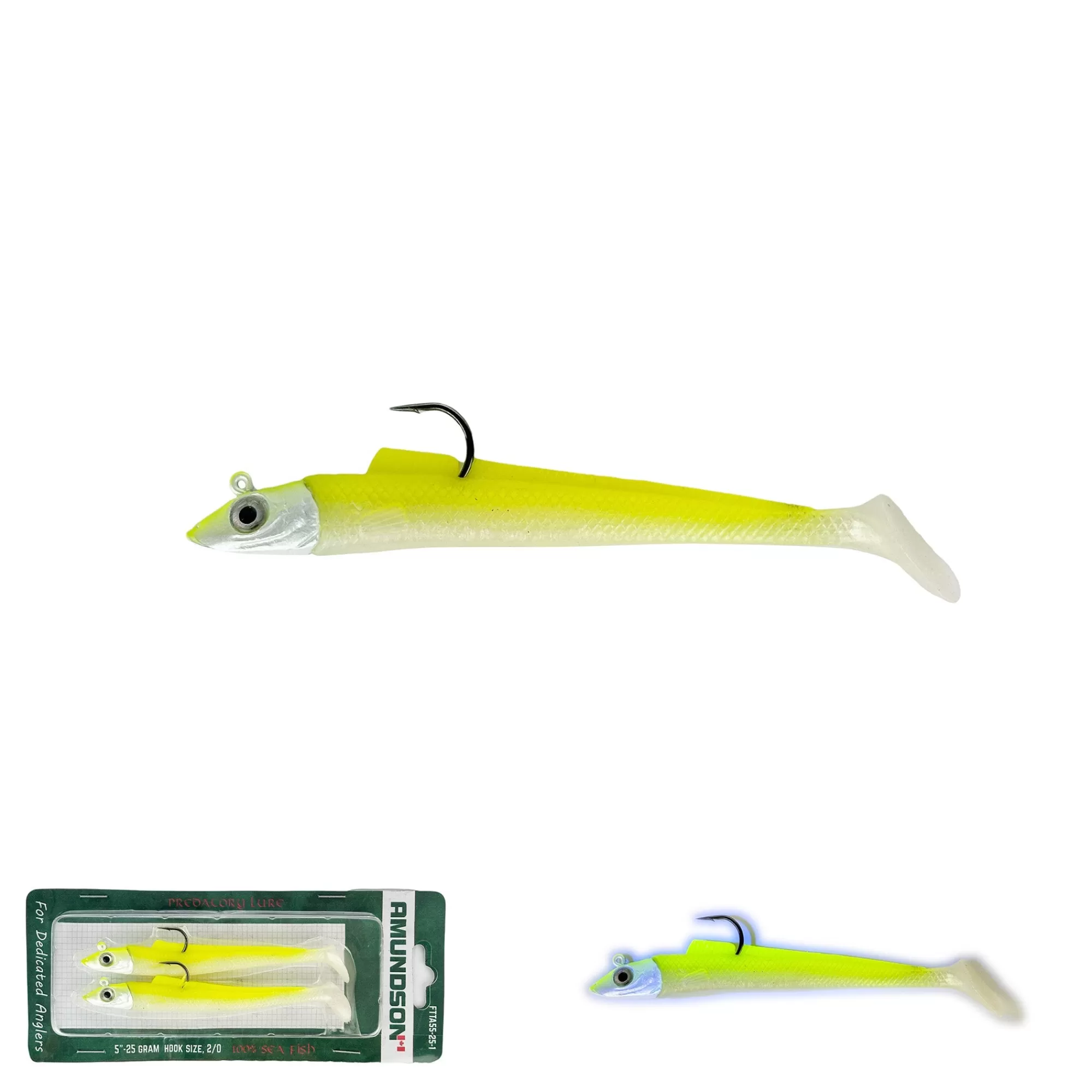 Amundson Saltwater^New Mega Jig Head Swim Shads (2-4/pack)